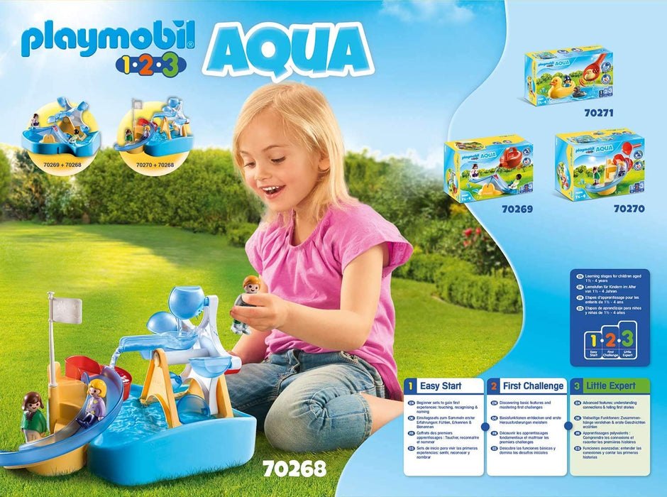 Playmobil 1.2.3 Aqua Water Wheel Carousel