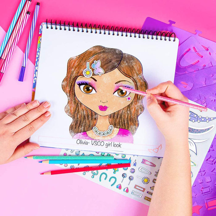 Fashion Angels Beauty Guru Make-up & Hair Design Sketch Portfolio