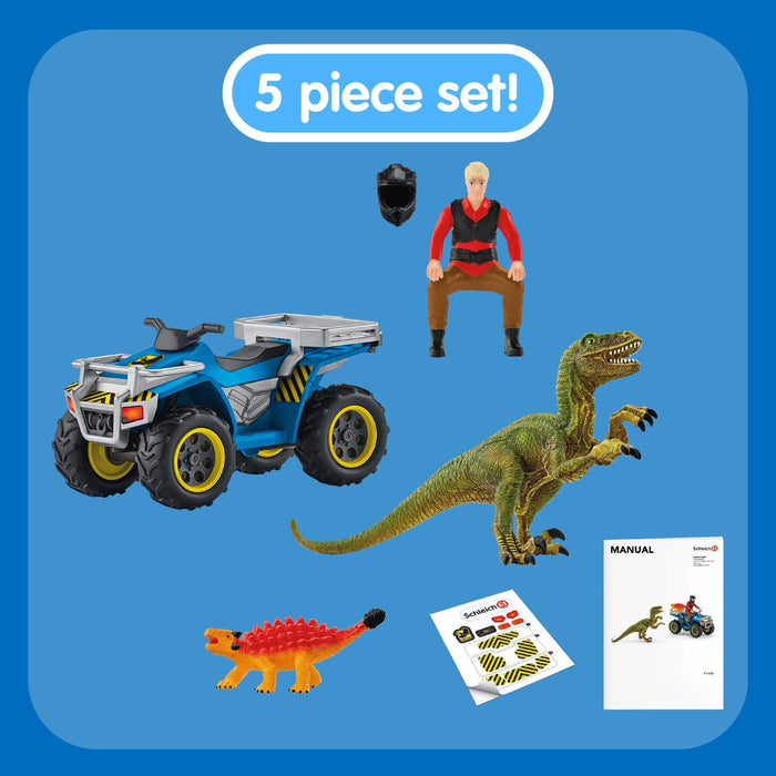 Schleich 41466 - Dinosaurs - Quad Escape from Velociraptor - Playpolis