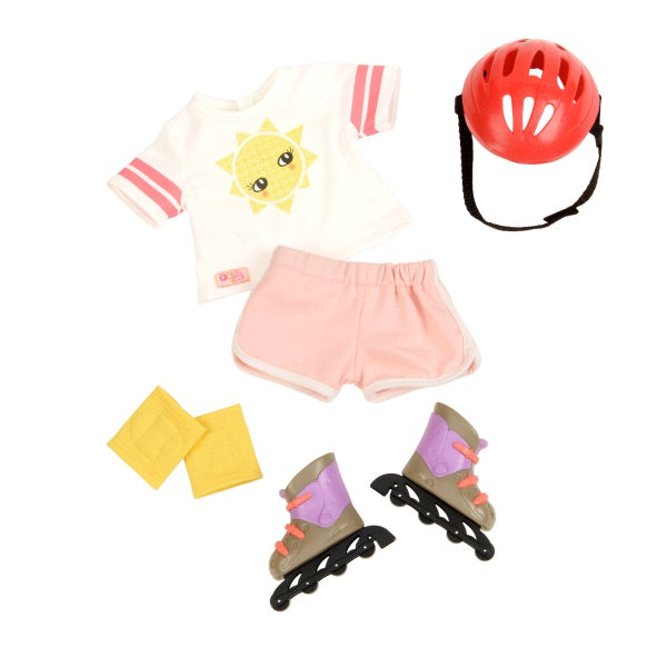 Our Generation Rollerblades Roll with it Outfit for 18" Doll