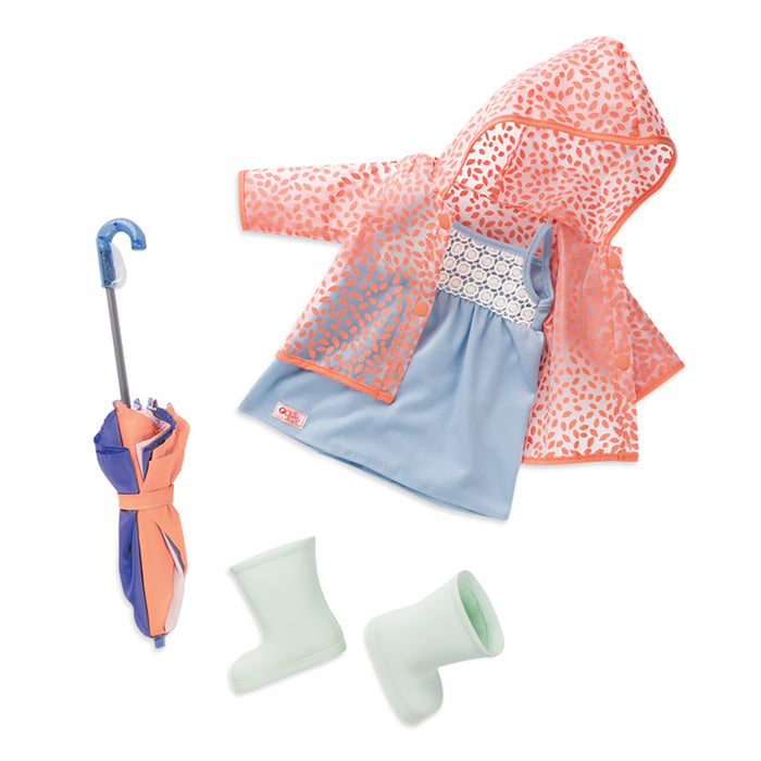 Our Generation Brighten Up a rainy day Deluxe Outfit for 18" Doll
