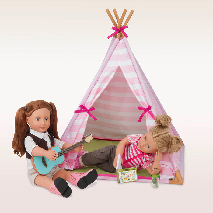 Our Generation Suite Teepee - Pink Polyester - Indoor - Night