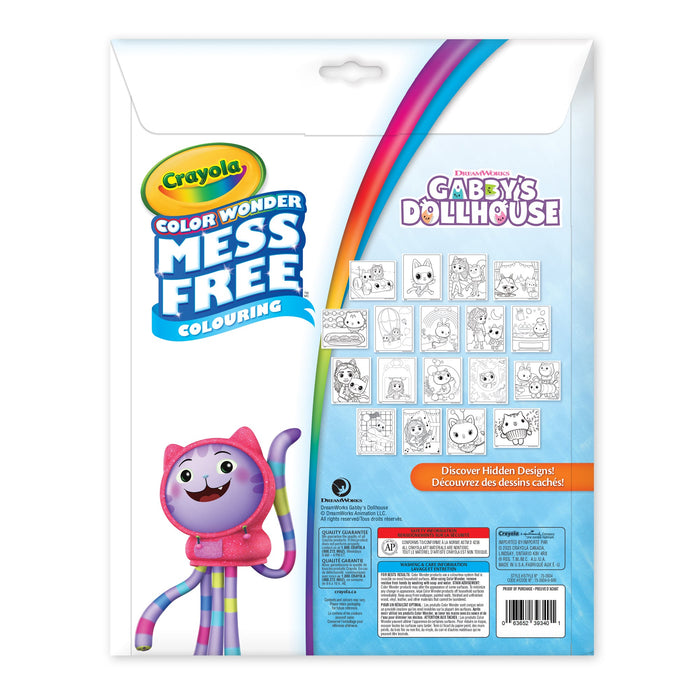 Crayola Color Wonder Mess-Free Colouring Pages and Mini Markers - Gabby's Dollhouse