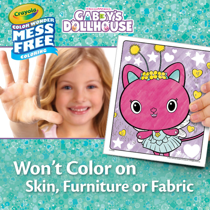 Crayola Color Wonder Mess-Free Colouring Pages and Mini Markers - Gabby's Dollhouse
