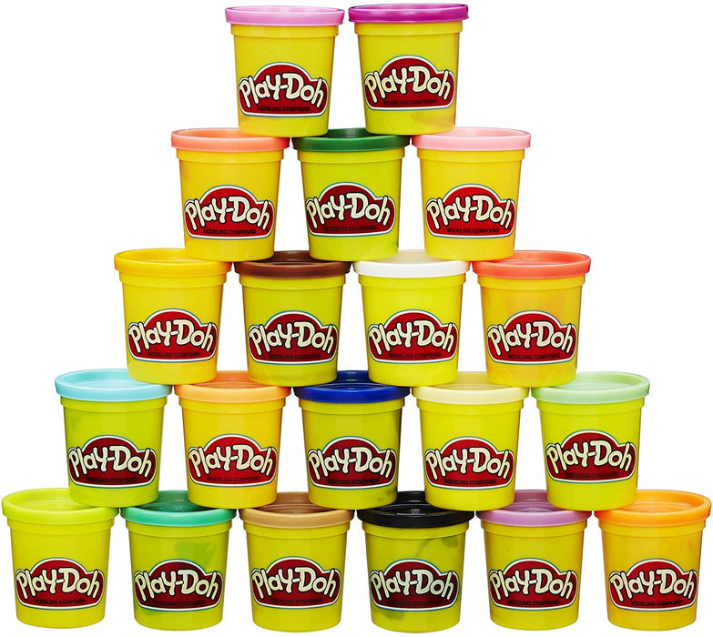 Hasbro Play-Doh Fundamentals - 10 Numbers plus Multiple Shape Stamper Tools  plus 6 Colors of Play-Doh