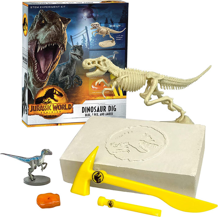 Jurassic World: Dominion Dinosaur Dig - Blue, T. Rex, and Amber