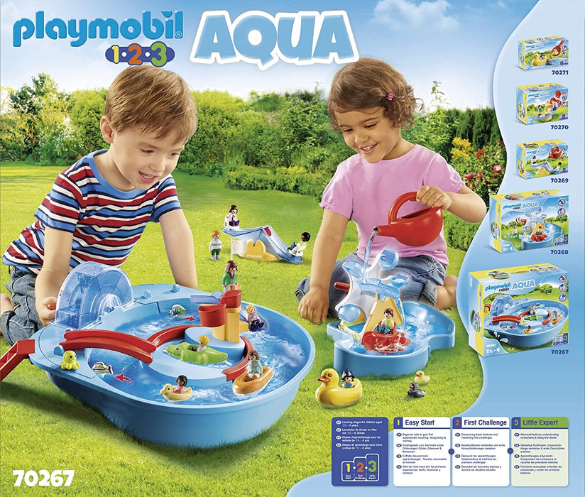 Playmobil 1.2.3 Aqua Water Wheel Carousel 