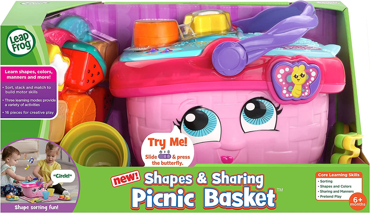 Leapfrog Shapes Leapfrog Picnic Basket Yellow Leapfrog Shapes And