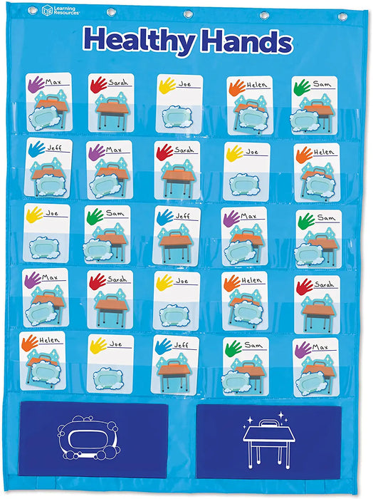 Learning Resources Healthy Hands Pocket Chart