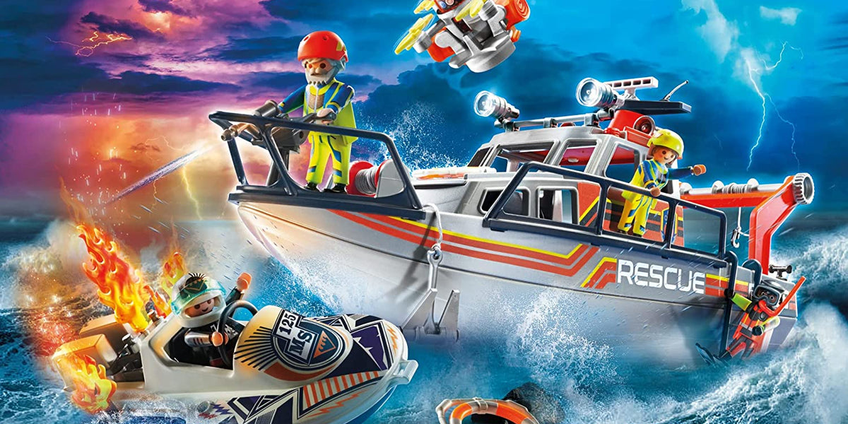 Fire Rescue with Personal Watercraft — Bright Bean Toys