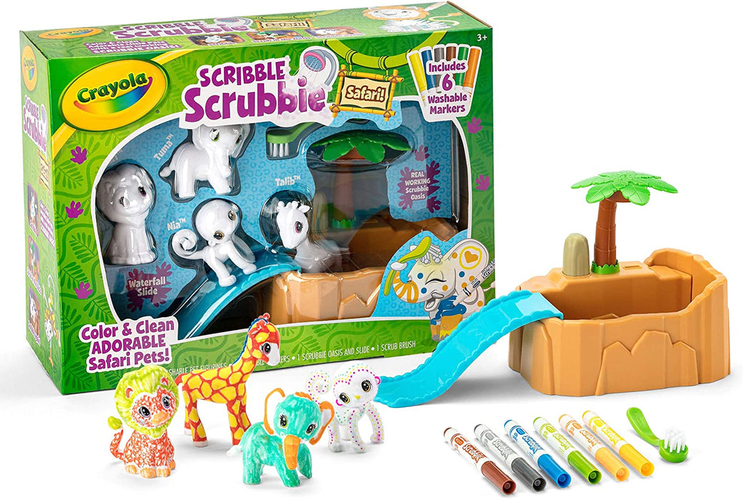 Crayola Scribble Scrubbie Safari Animal Play Set