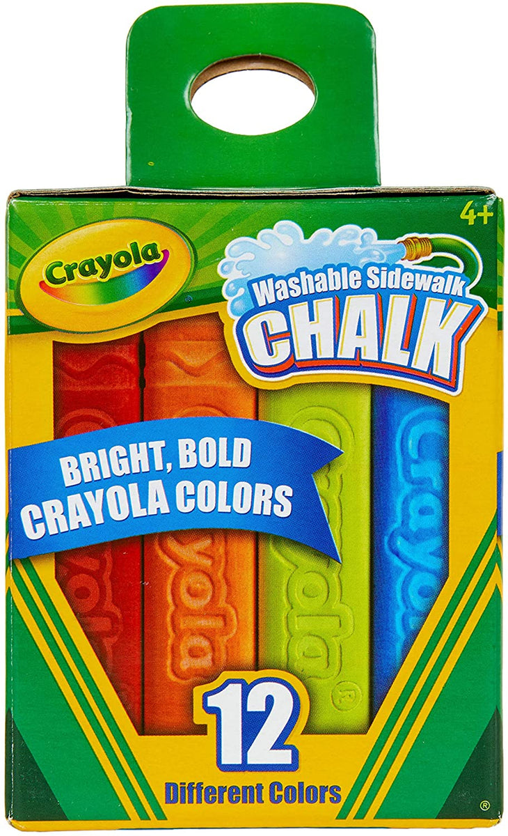 Crayola Washable Sidewalk Chalk, 12-Pack