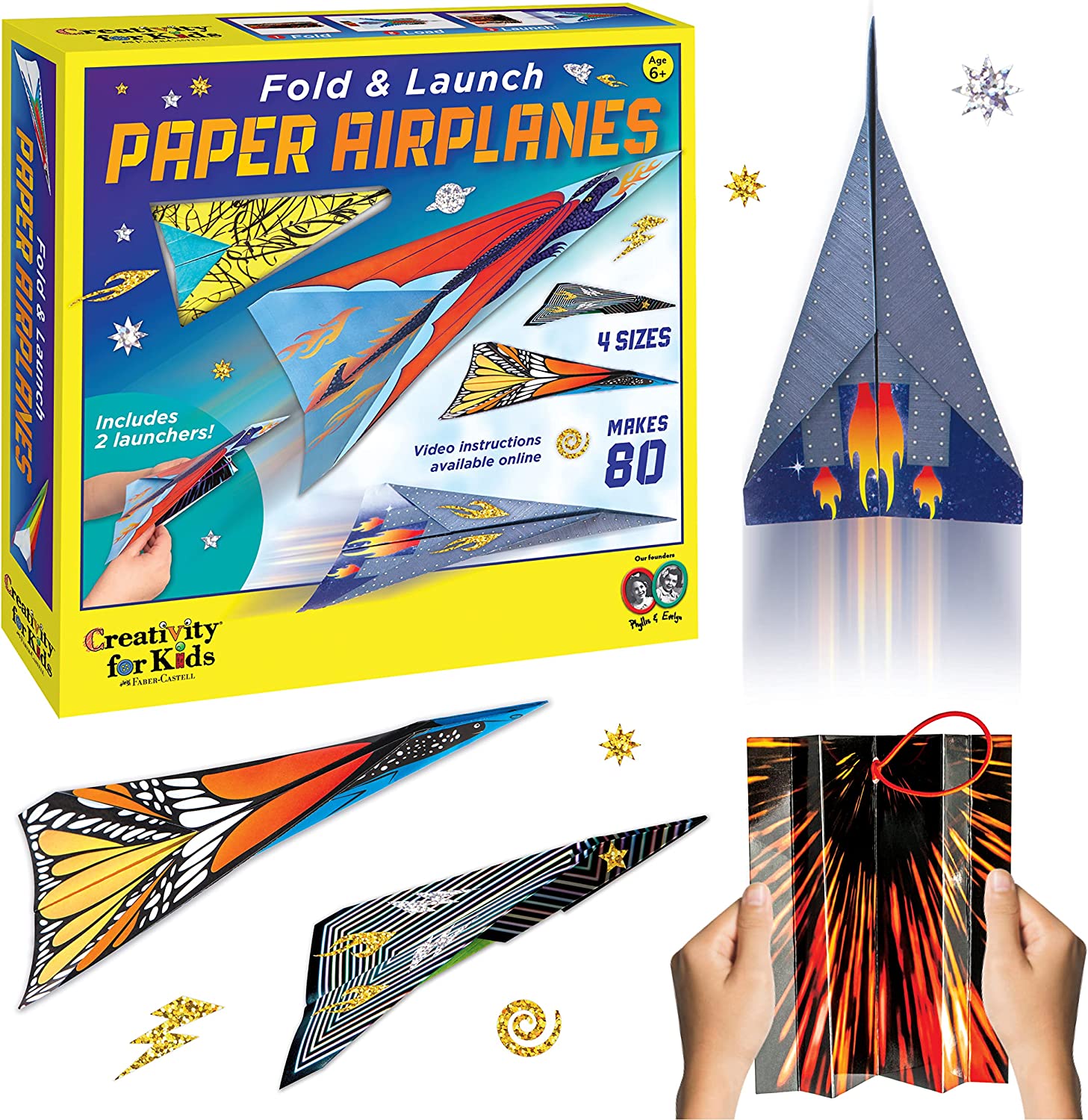 Fold & Launch Paper Airplanes — Bright Bean Toys