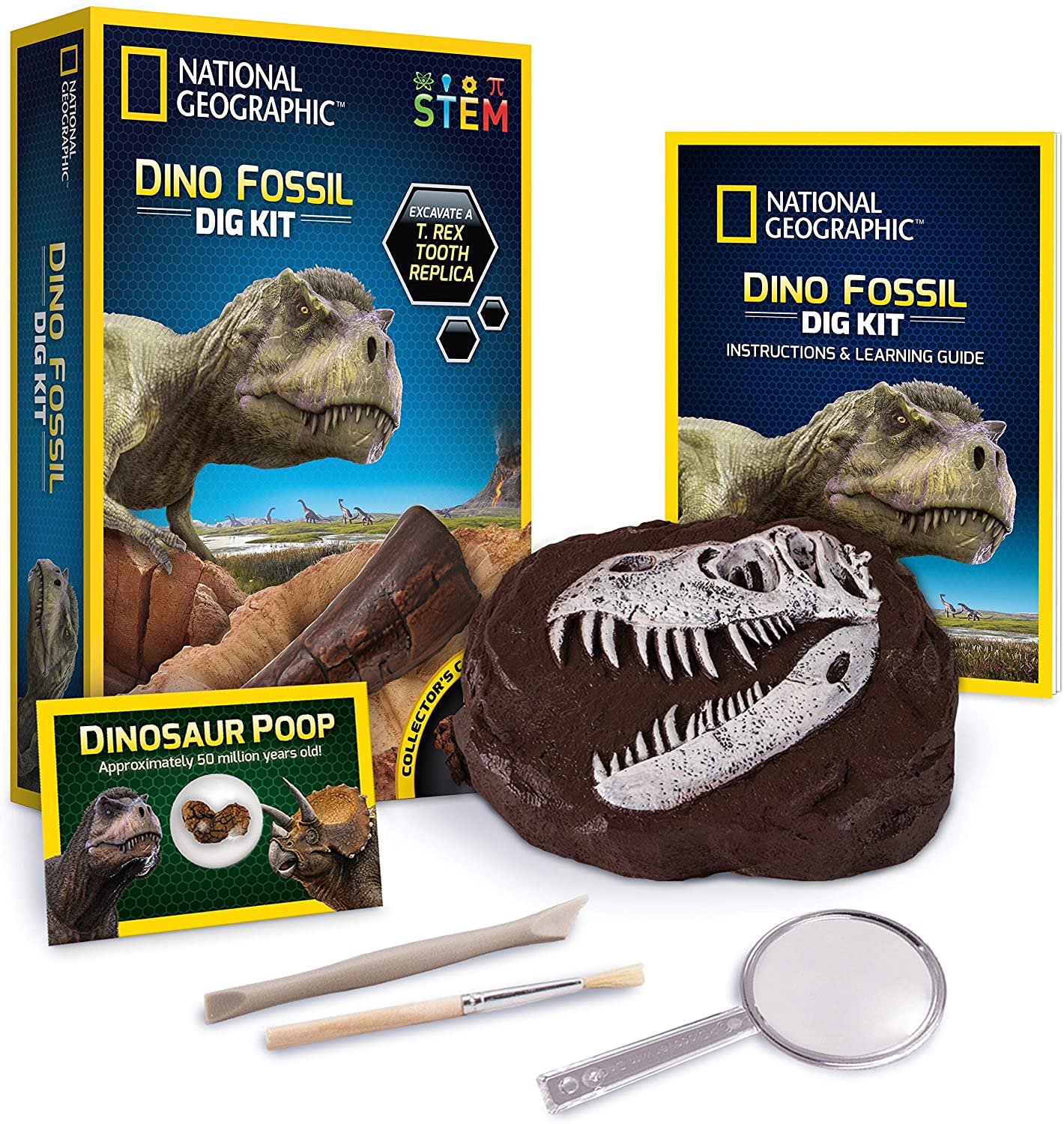 National Geographic Rocks and Minerals Education Set - 15-Piece Rock Collection Starter Kit with Tiger?s Eye, Rose Quartz, Re