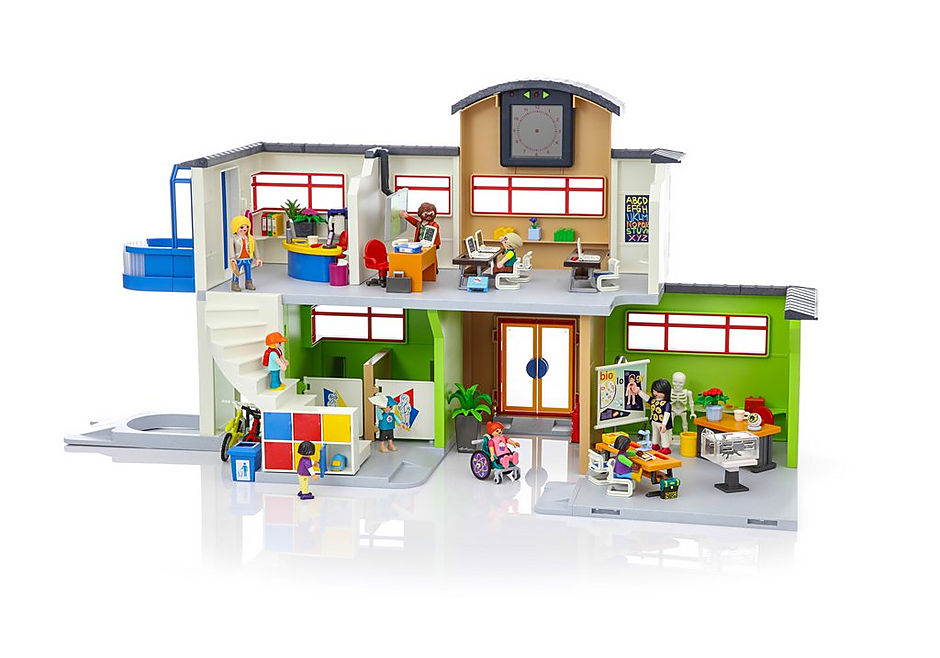 Spit Groet maagpijn Playmobil Furnished School Building — Bright Bean Toys