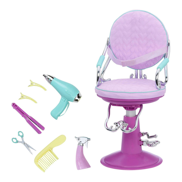 Our Generation Sitting Pretty Salon Chair Purple