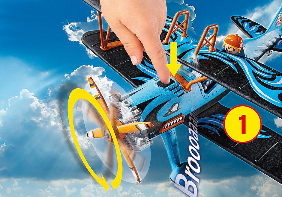 Jouet avion Playmobil Stuntshow Biplano Phoenix - Jouets