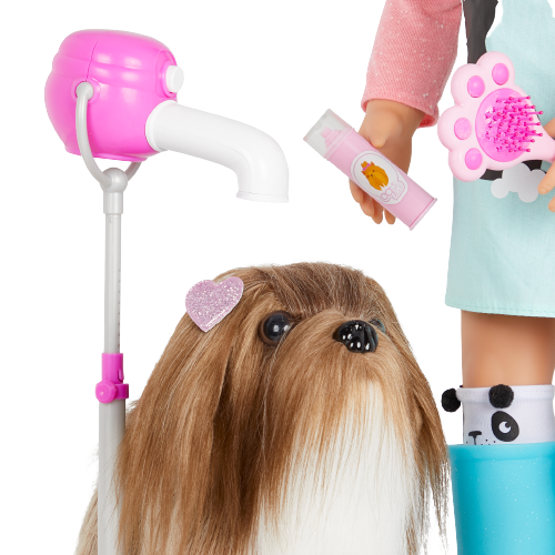 Our Generations Dog 6" Hair Play Lhasa Apso