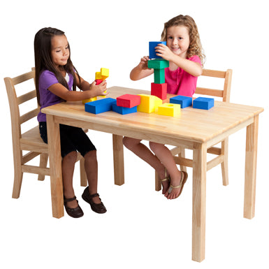 Stock Wooden Toys Rectangular Table with Wooden Legs