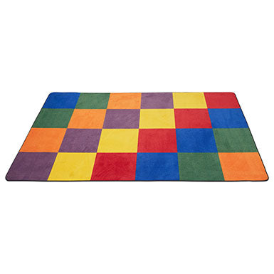 Patchwork Seating Rug - Primary 6ft x 9ft Rectangle