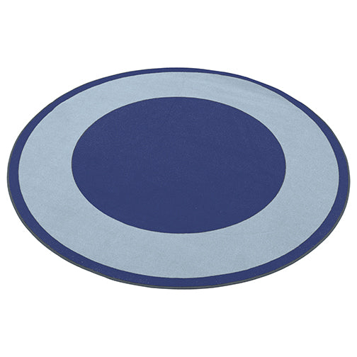Two-Tone Area Rug 6ft Round - Blue