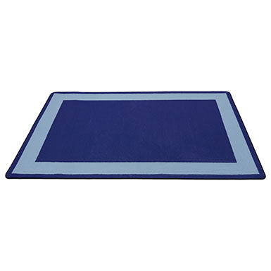 Two-Tone Area Rug 6ft x 9ft Rectangle - Blue