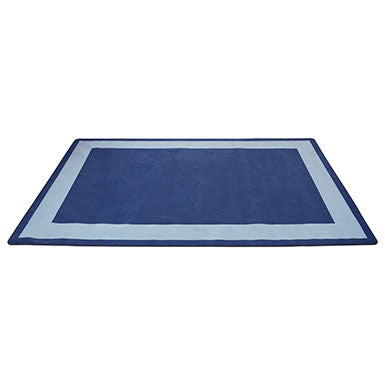 Two-Tone Area Rug 7.5ft x 12ft Rectangle -Blue