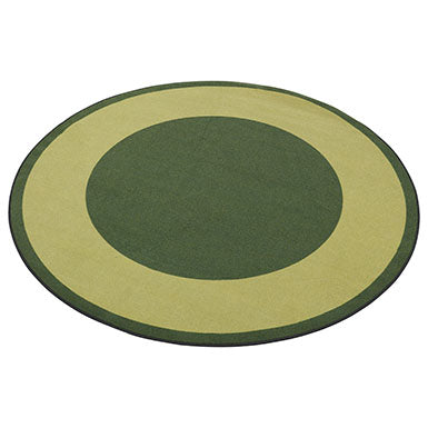 Two-Tone Area Rug 6ft Round - Green