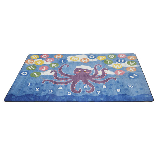 Olive the Octopus Activity Rug - 6ft x 9ft Rectangle