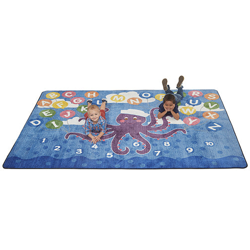 Olive the Octopus Activity Rug - 9ft x 12ft Rectangle