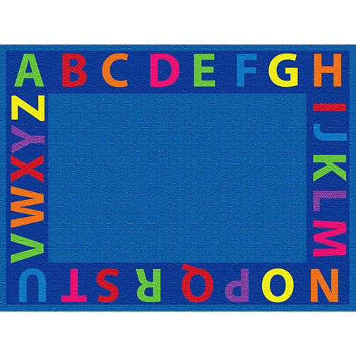 A-Z Circle Time Seating Rug - 9ft x 12ft Rectangle