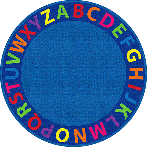 A-Z Circle Time Seating Rug - 12ft Round