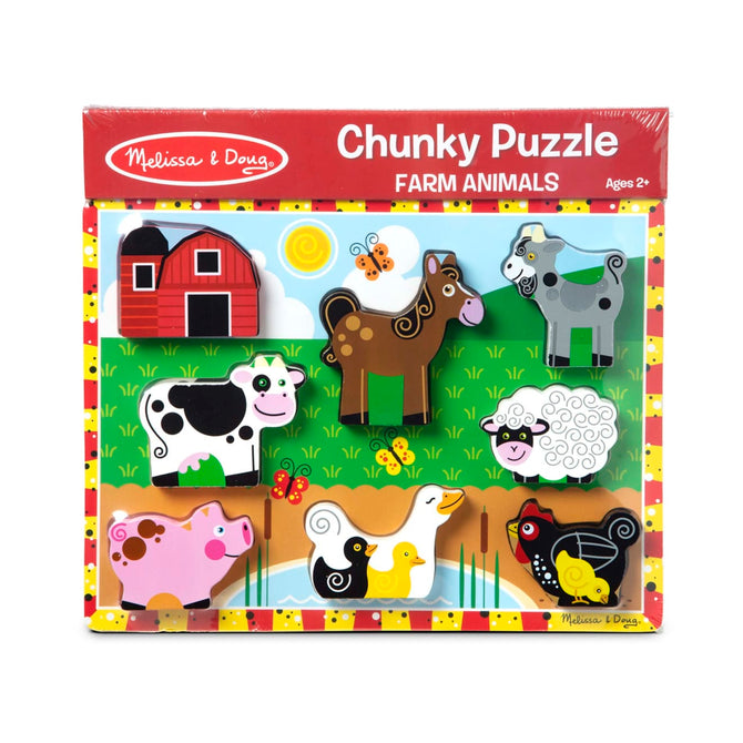 Melissa & Doug Farm Animals Chunky Puzzle