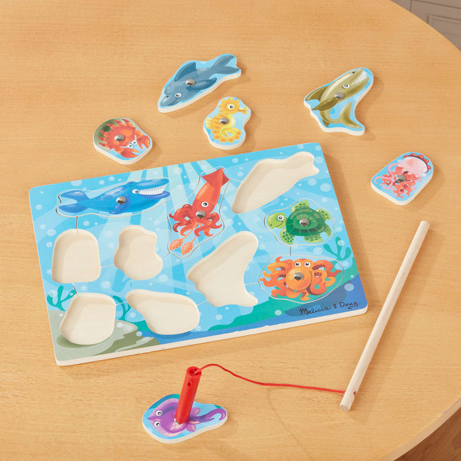 Wooden Magnetic Fishing Game Puzzle