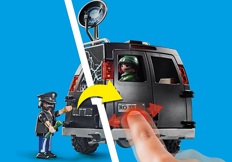 Playmobil Helicopter Pursuit with Runawa