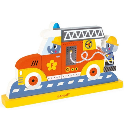 Janod Fireman Magnetic Verticle Puzzle