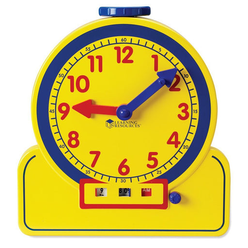 LEARNING RESOURCES PRIMARY TIME TEACHER 12-HOUR LEARNING CLOCK - DEMONSTRATION CLOCK