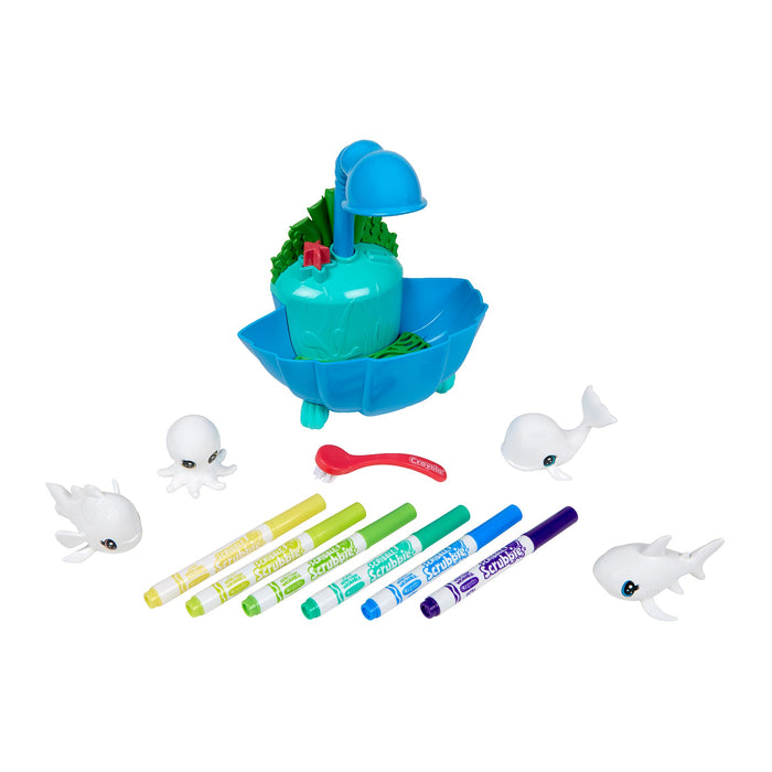 Crayola Scribble Scrubbie Pets Glow Ocean Treasure Chest Playset