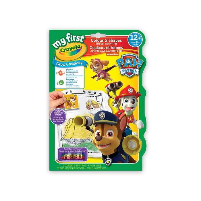 My First Crayola Paw Patrol Colour & Shapes Sticker Activities