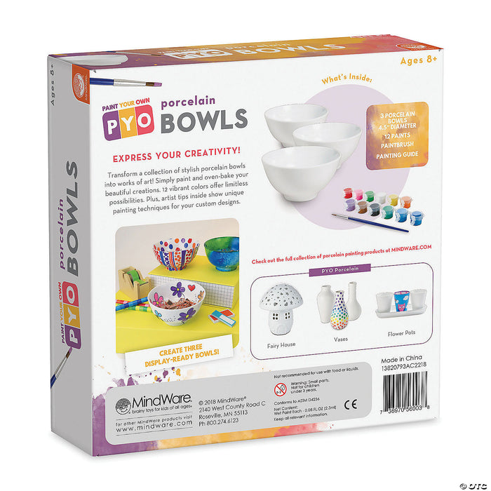 Mindwares Paint Your Own Porcelain Bowls
