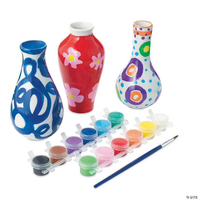 Mindwares Paint Your Own Porcelain Vases