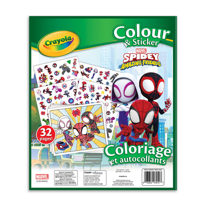 Crayola Spidey & Friends Colour and Sticker